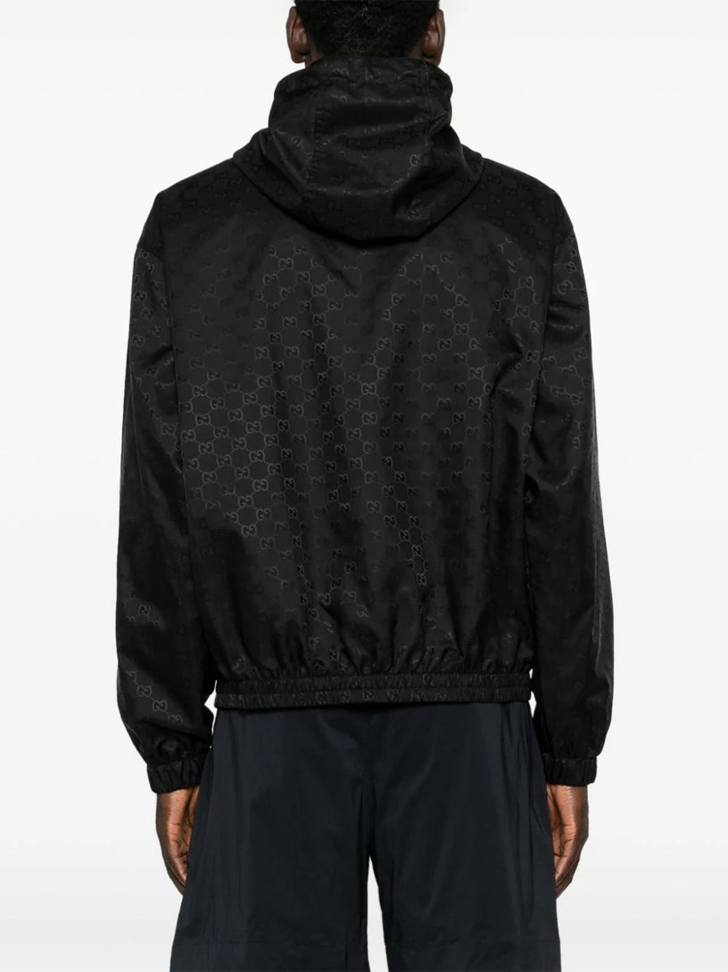 Lightweight jacquard GG nylon jacket