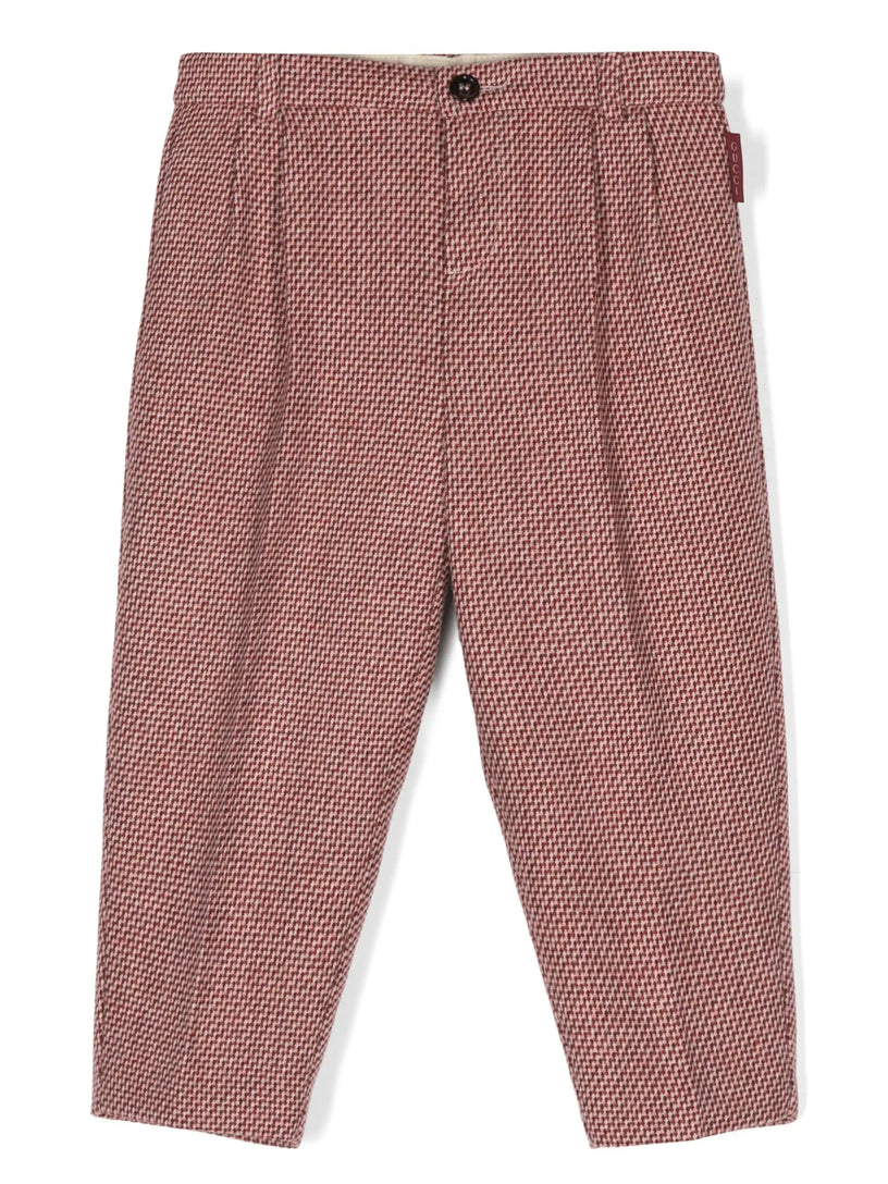 Knitted wool trousers