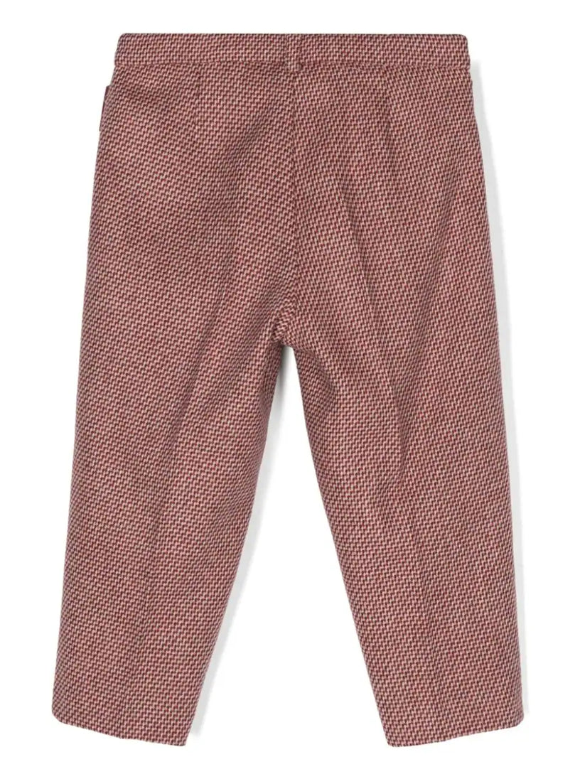 Knitted wool trousers