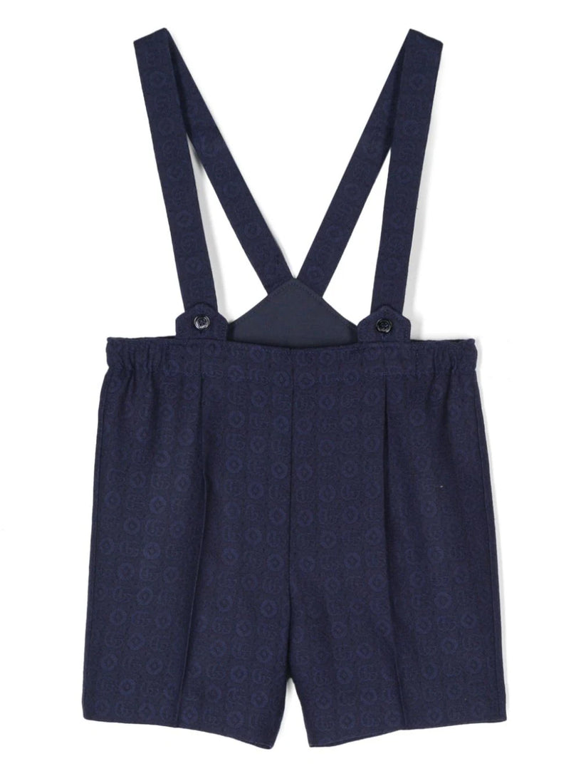 Wool flannel dungarees