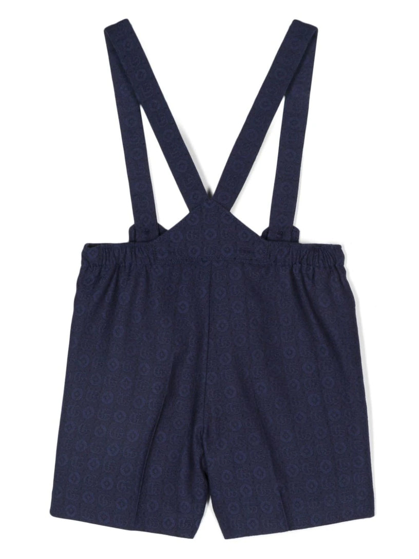 Wool flannel dungarees
