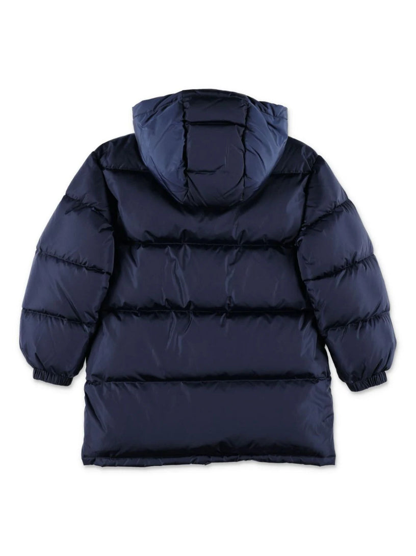 Nylon down jacket with hood