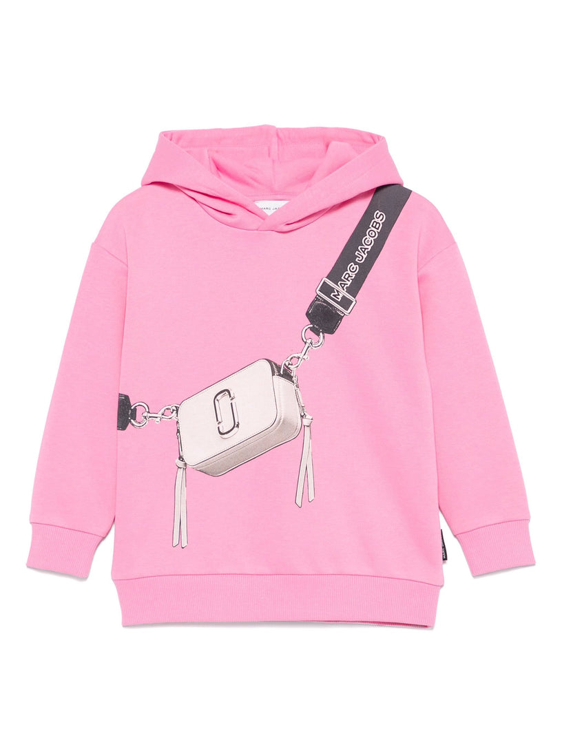 Sweatshirt with trompe l'oeil print