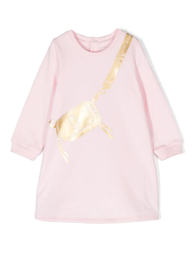 Dress with bag print