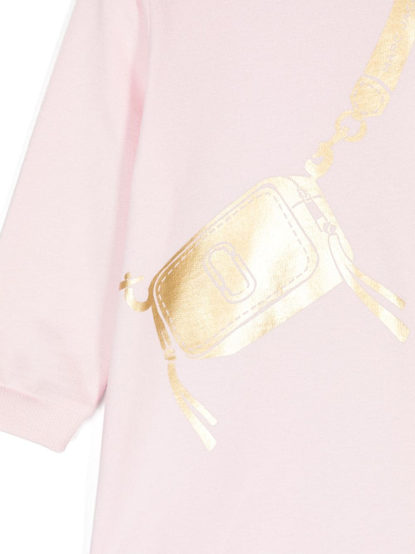 Dress with bag print