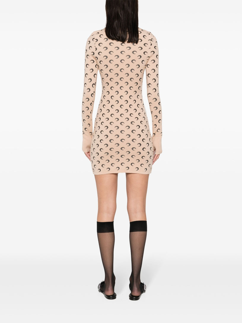 Moon knit mini dress