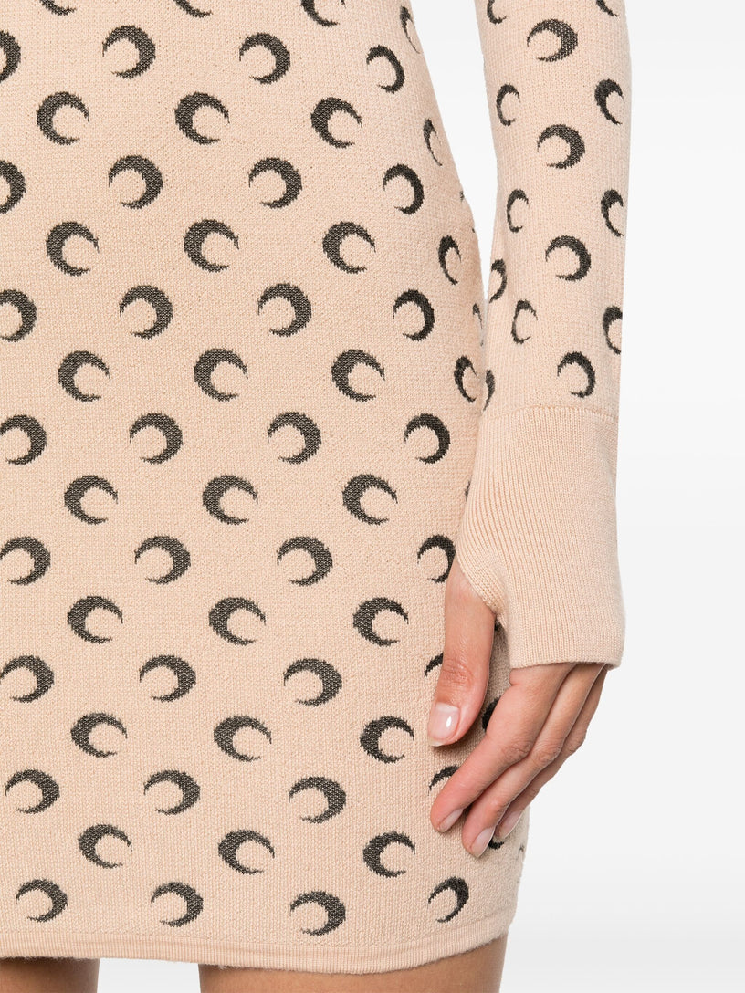 Moon knit mini dress
