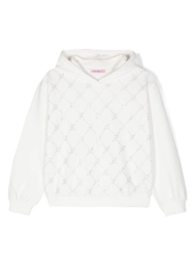 Sweatshirt with rhinestones