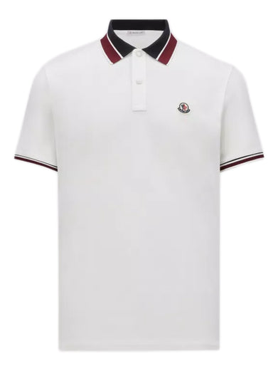 Logo patch polo shirt