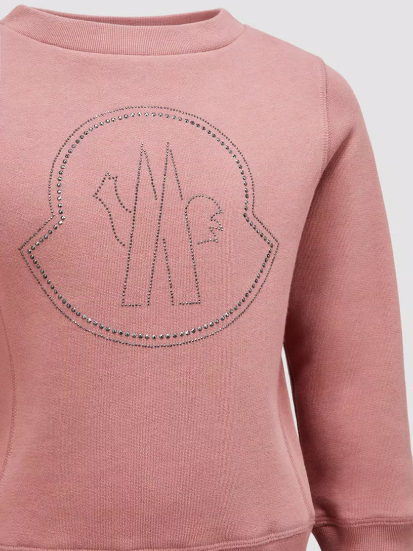 Sweatshirt with studded logo