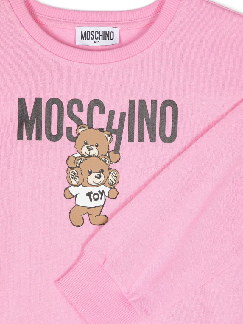 Sweatshirt dress with Teddy Bear