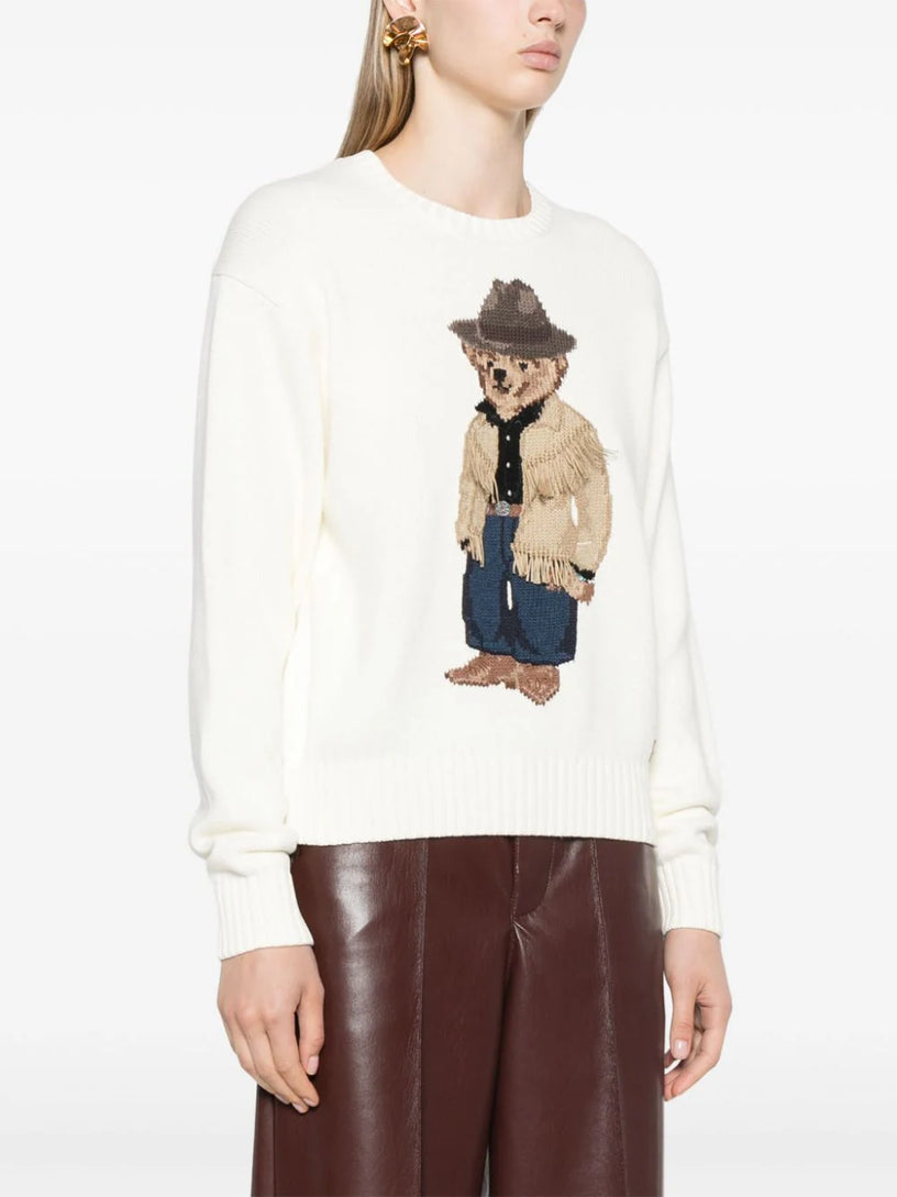 Polo Bear crew-neck cotton sweater