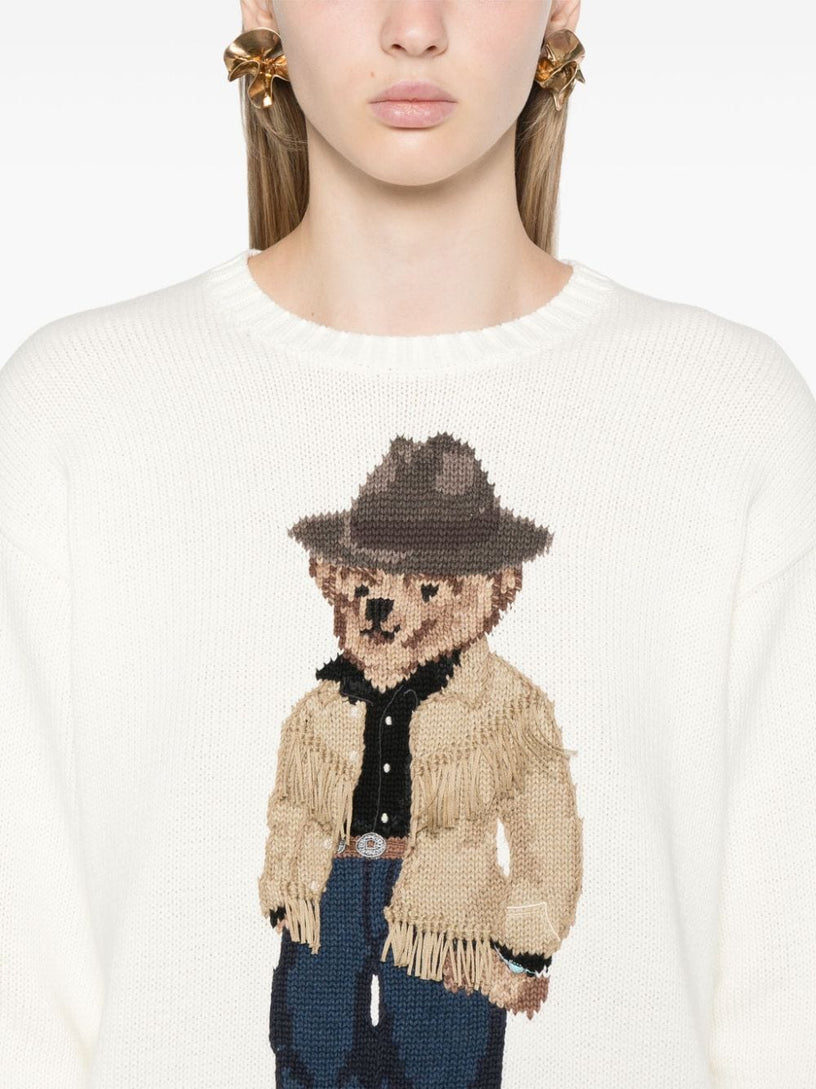 Polo Bear crew-neck cotton sweater