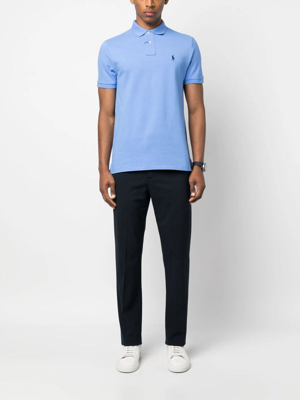 Slim Fit Mesh Polo Shirt