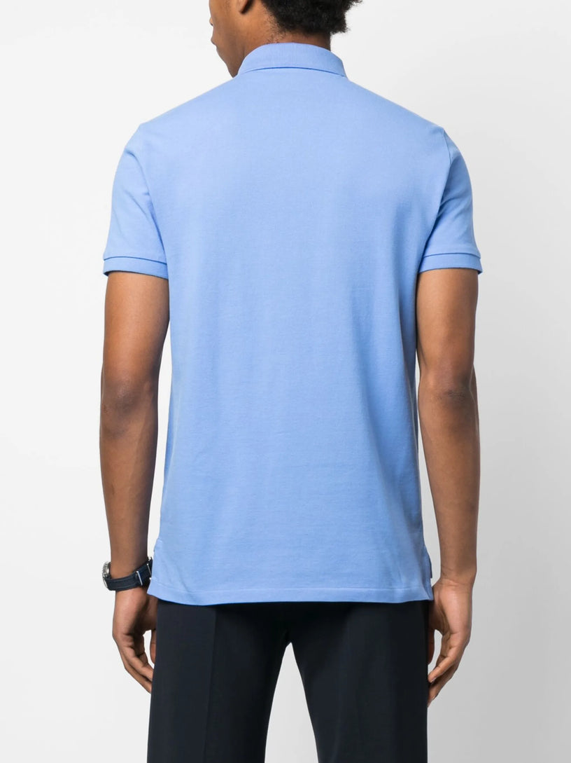 Slim Fit Mesh Polo Shirt