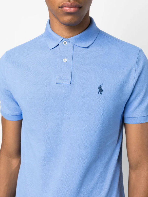 Slim Fit Mesh Polo Shirt