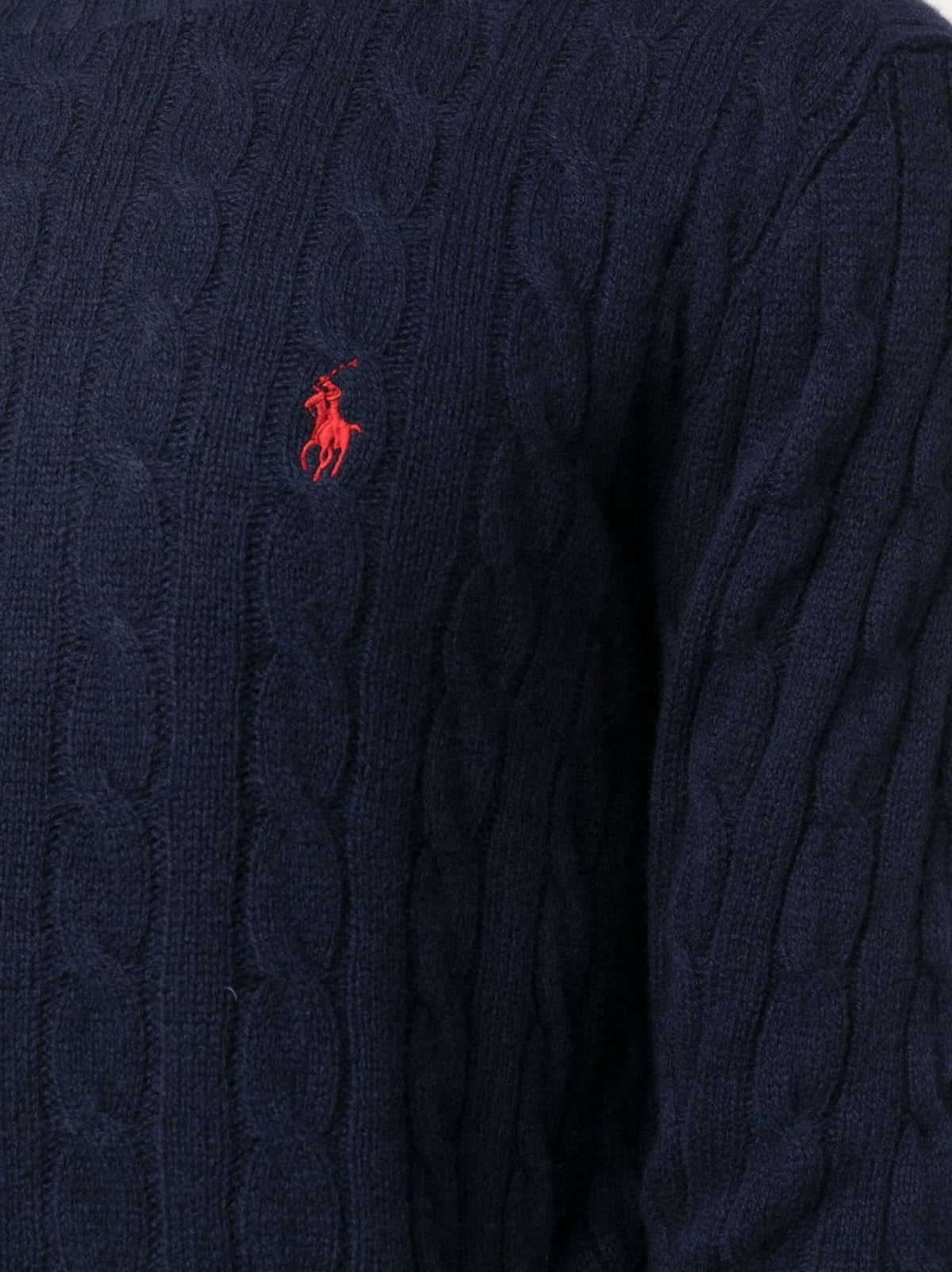 Cable wool and cashmere sweater