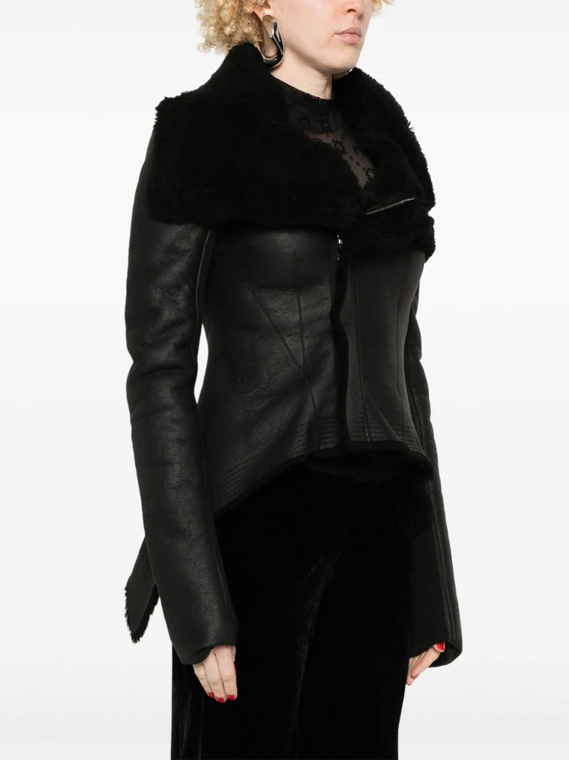 Naska biker in merino shearling
