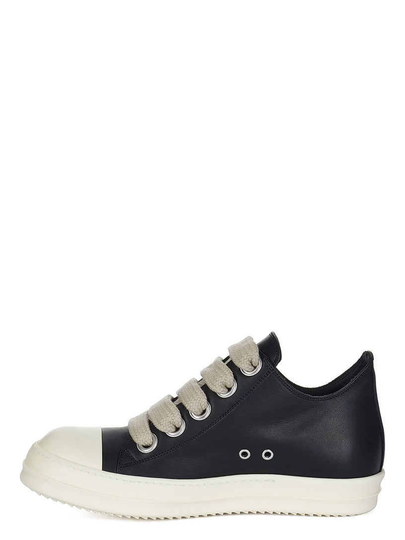 Jumbolaced low sneaks in leather