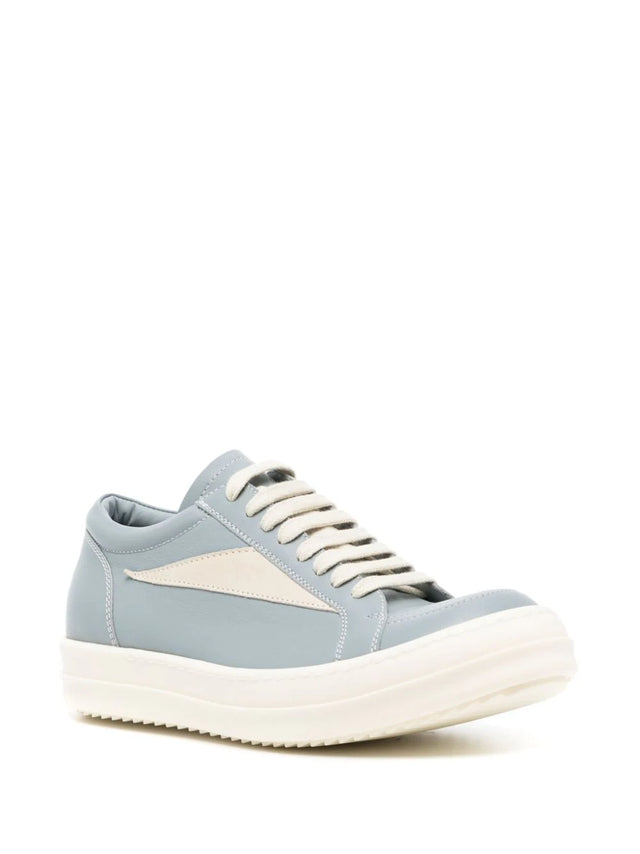 Vintage sneaks in grain calf leather and velour suede