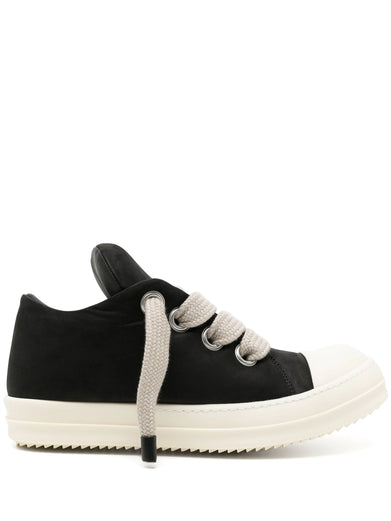 Jumbo lace padded low sneakers