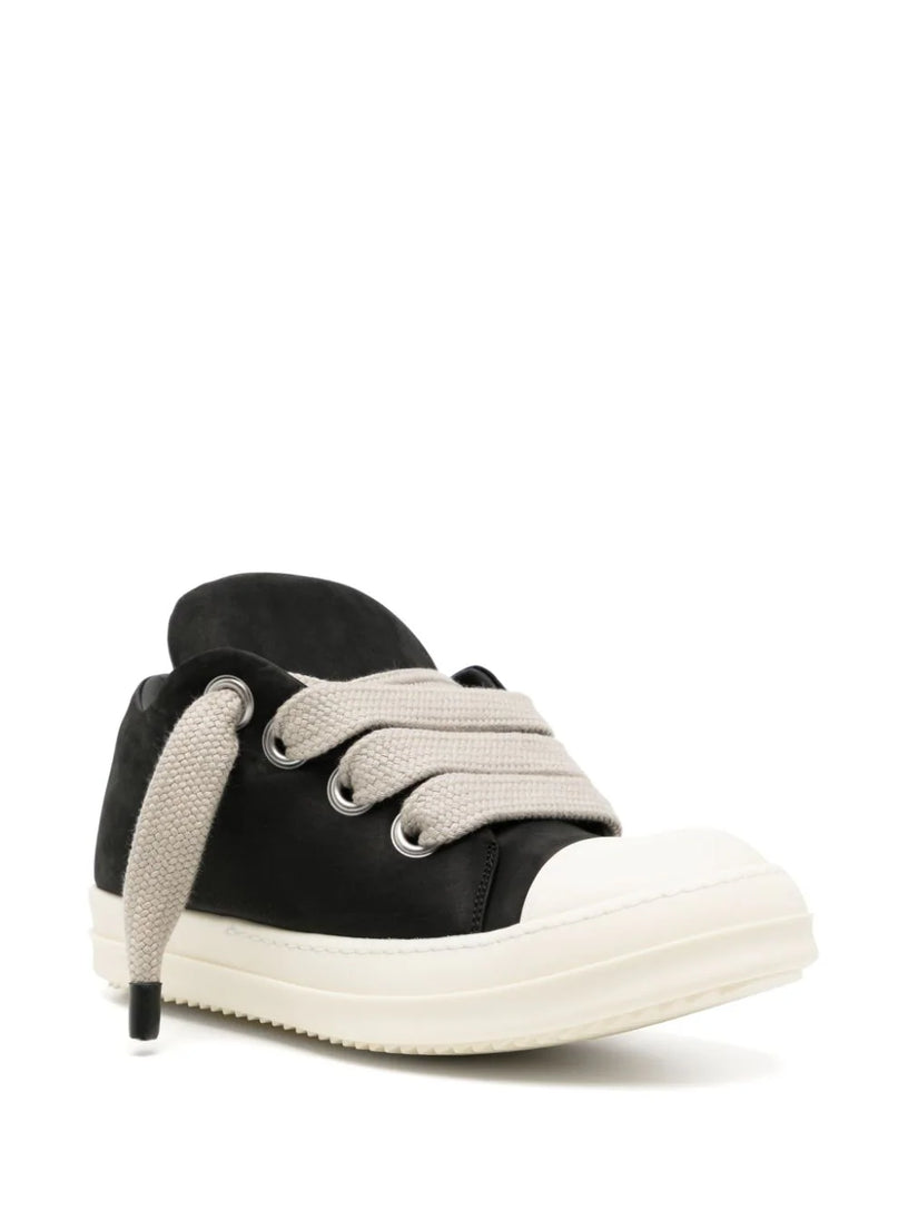 Jumbo lace padded low sneakers