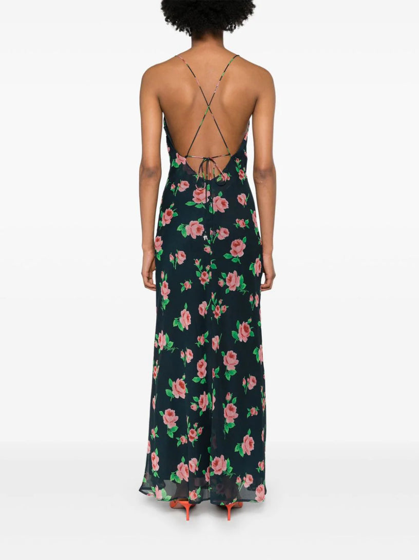 rotate chiffon maxi dress Chiffon Midi Dress