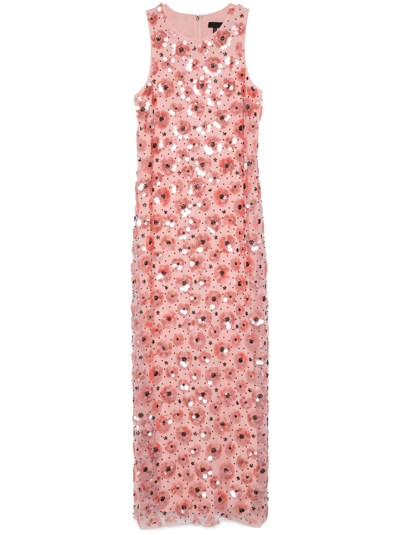 Flower sequins maxi dress