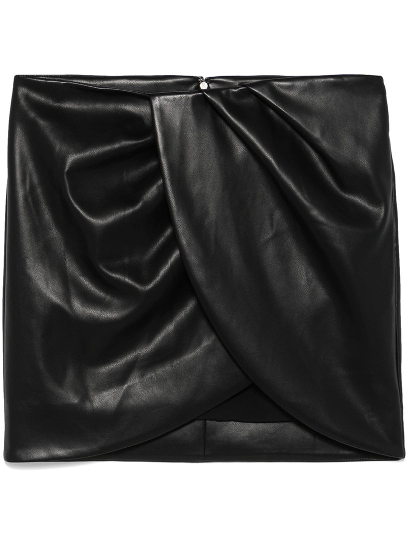 Draped mini skirt