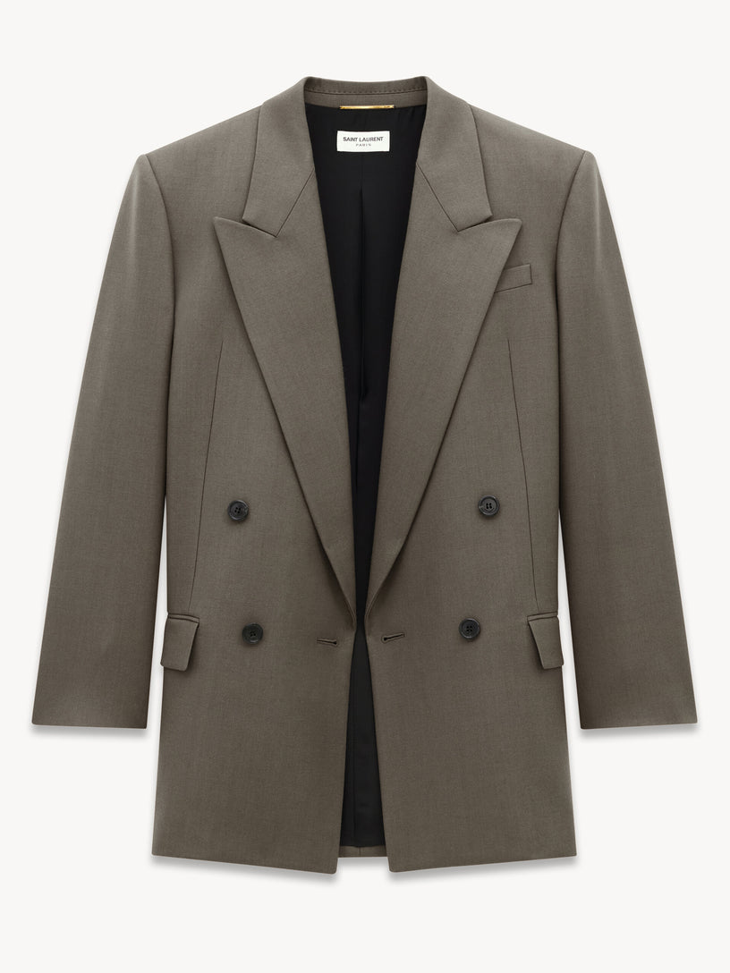 Wool gabardine jacket