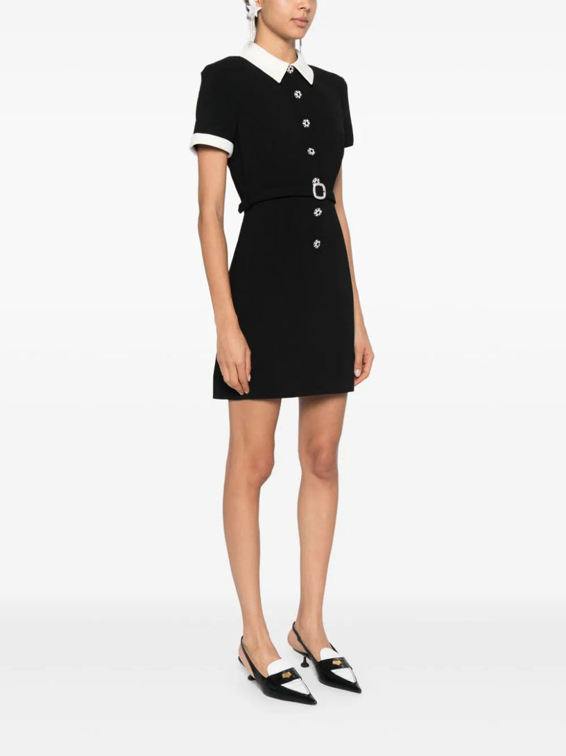 Contrast mini dress