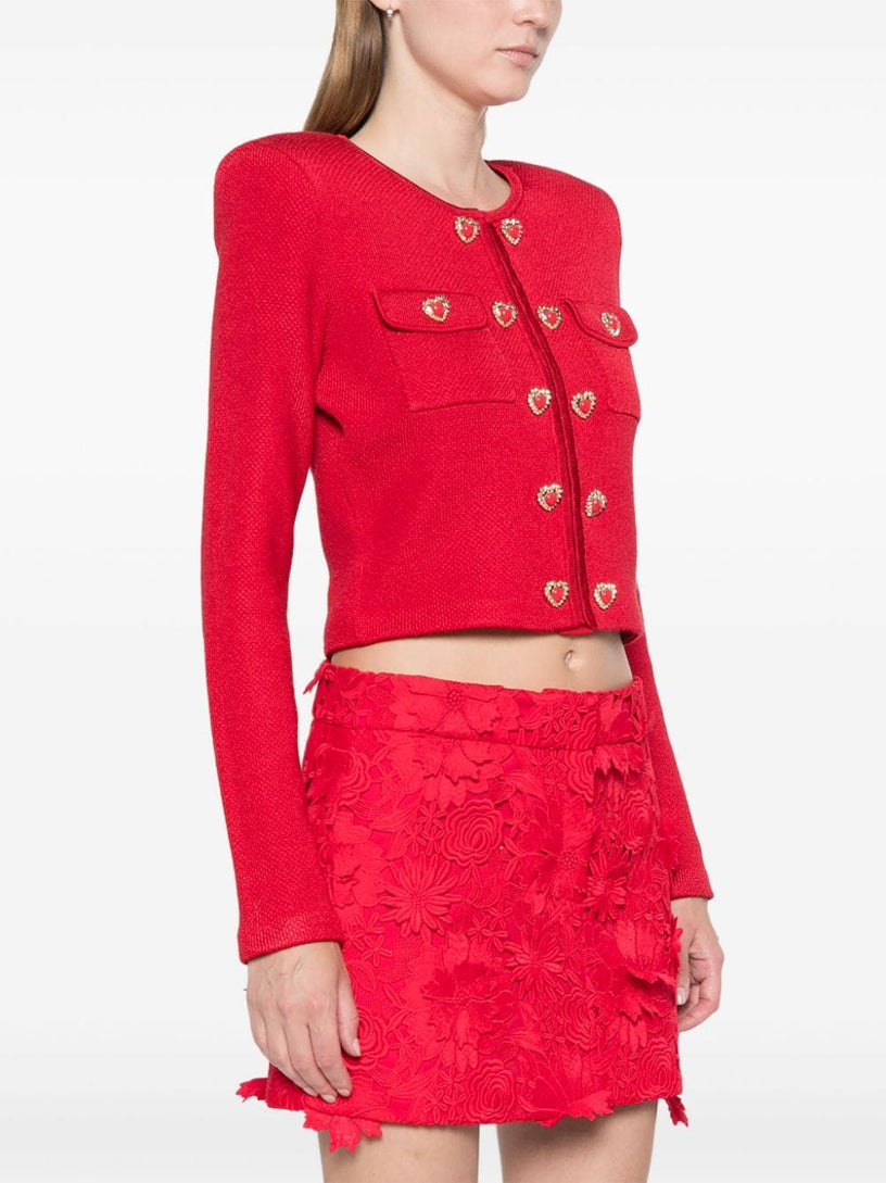 Heart buttoned cardigan