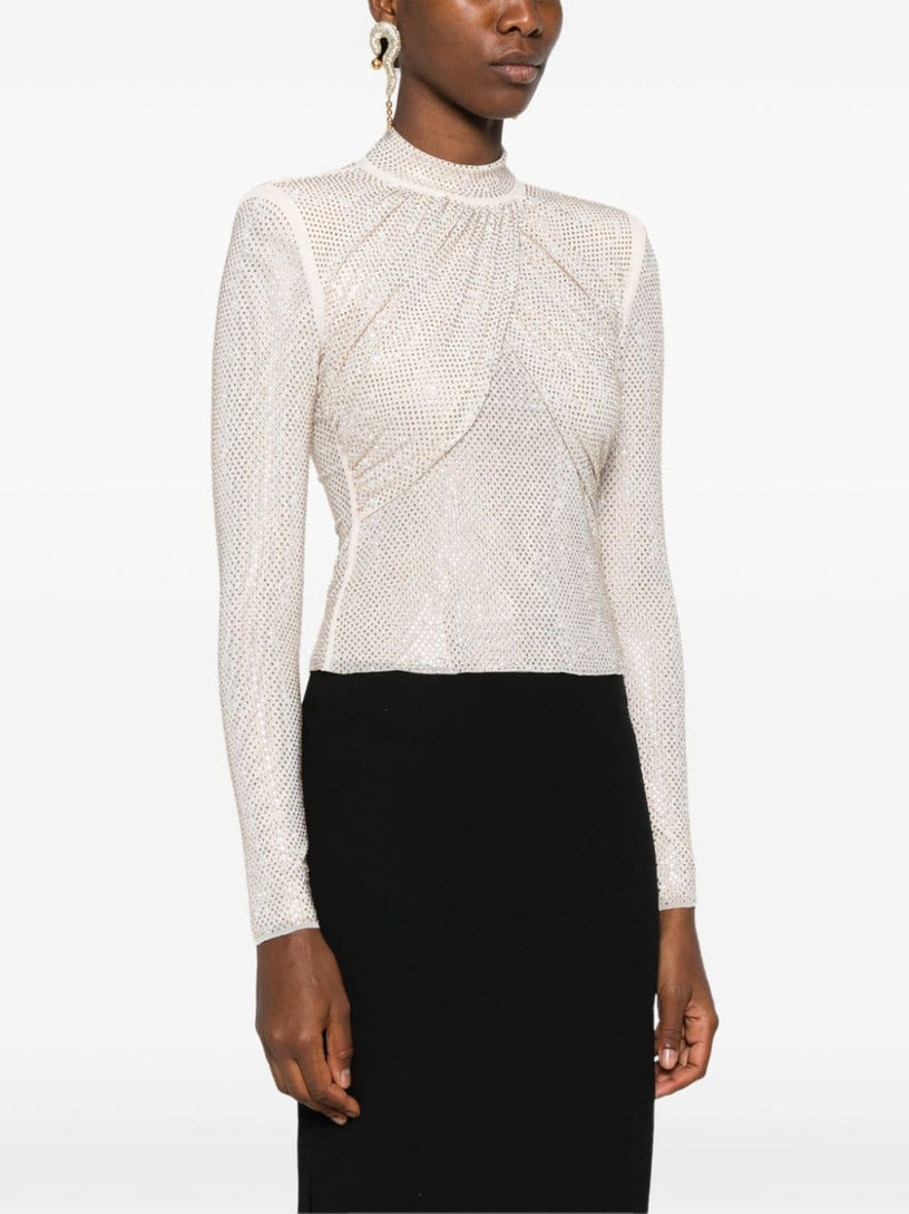 Rhinestone Mesh top