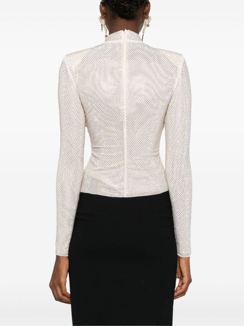 Rhinestone Mesh top