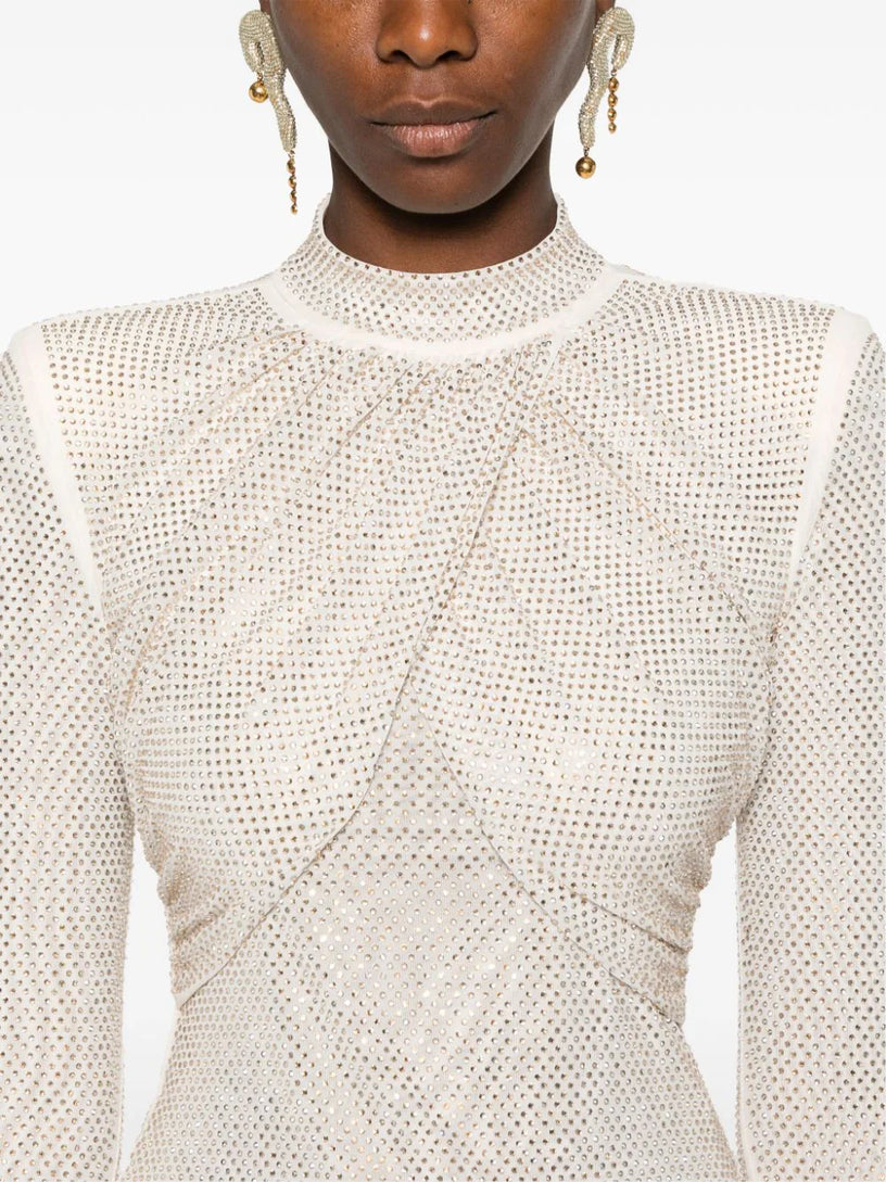 Rhinestone Mesh top