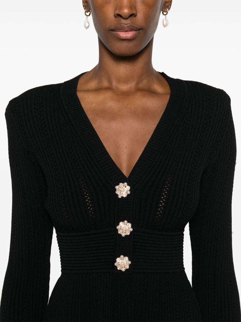 Pointelle knit top