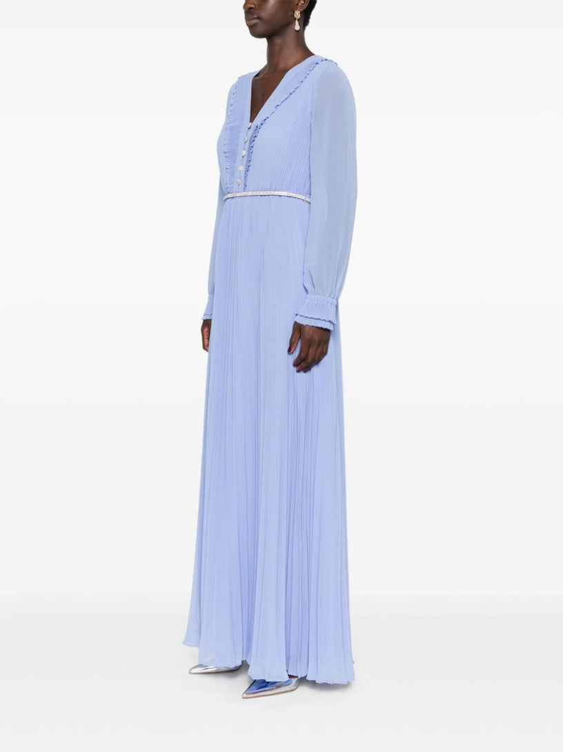 Chiffon Maxi Dress SELF PORTRAIT Blu | Grifo210 Chiffon Maxi Dress SELF PORTRAIT Blu | Grifo210