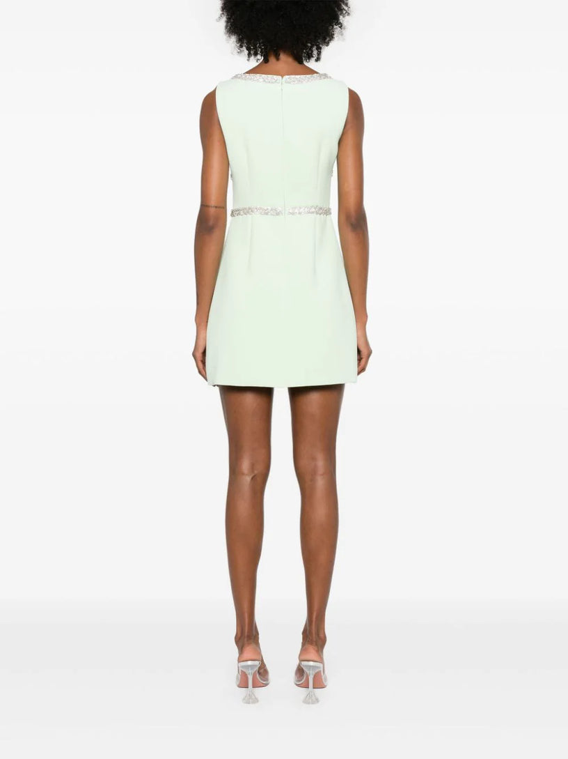 Diamante Bow Mini Dress SELF PORTRAIT Verde | Grifo210 Diamante Bow Mini Dress SELF PORTRAIT Verde | Grifo210