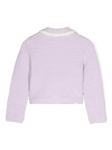 Lilac knit cardigan