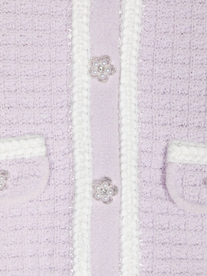 Lilac knit cardigan