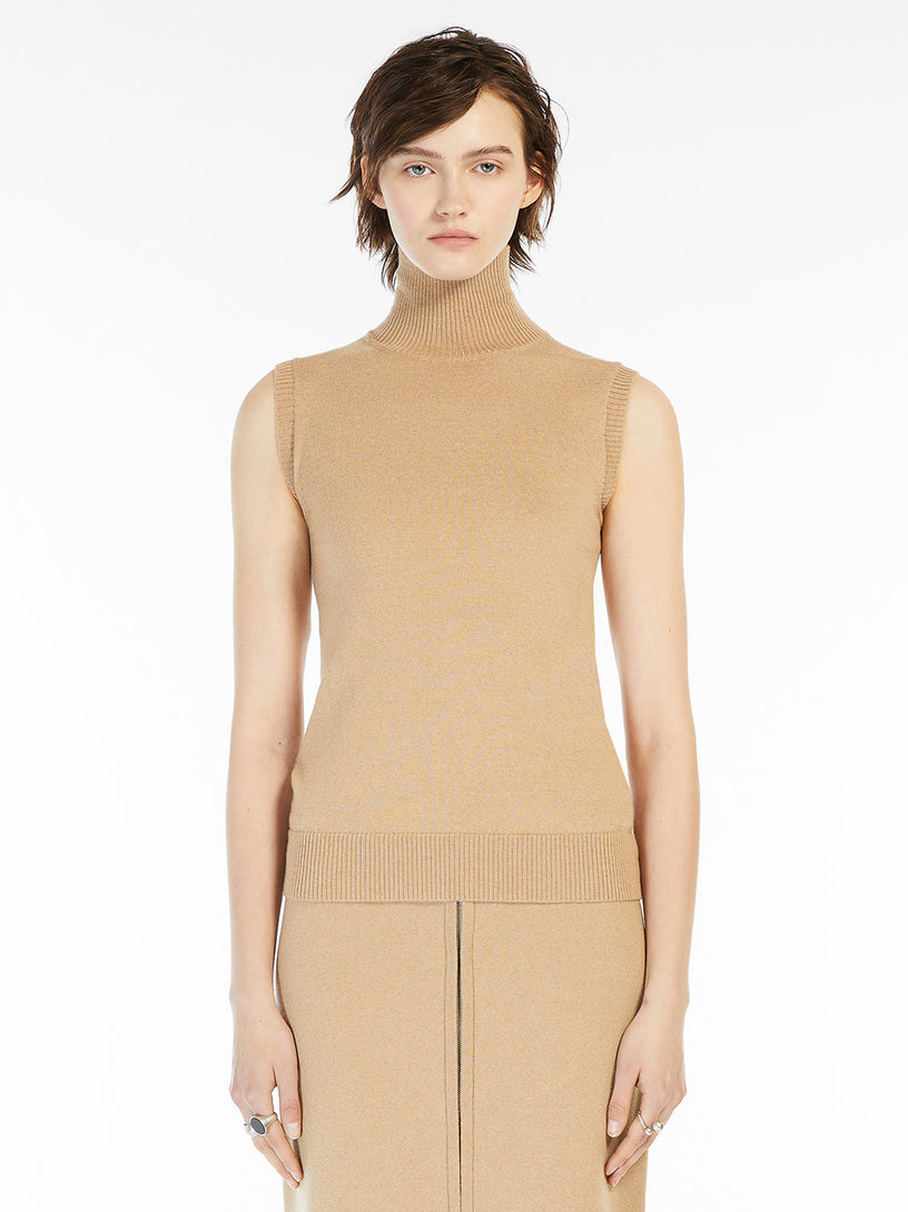 Ardenza sleeveless turtleneck sweater