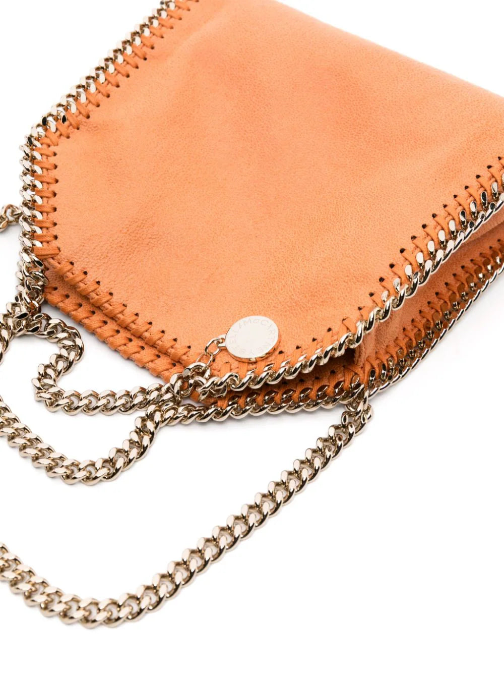 Tiny tote bag with gold chain STELLA McCARTNEY Arancione