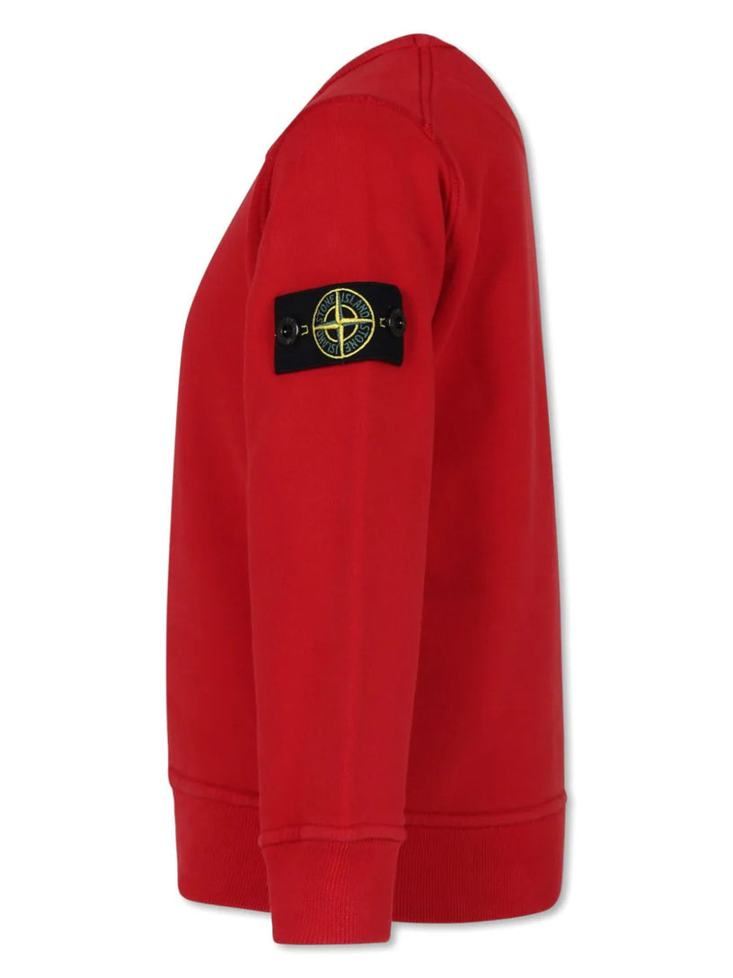 Compass-badge cotton sweatshirt