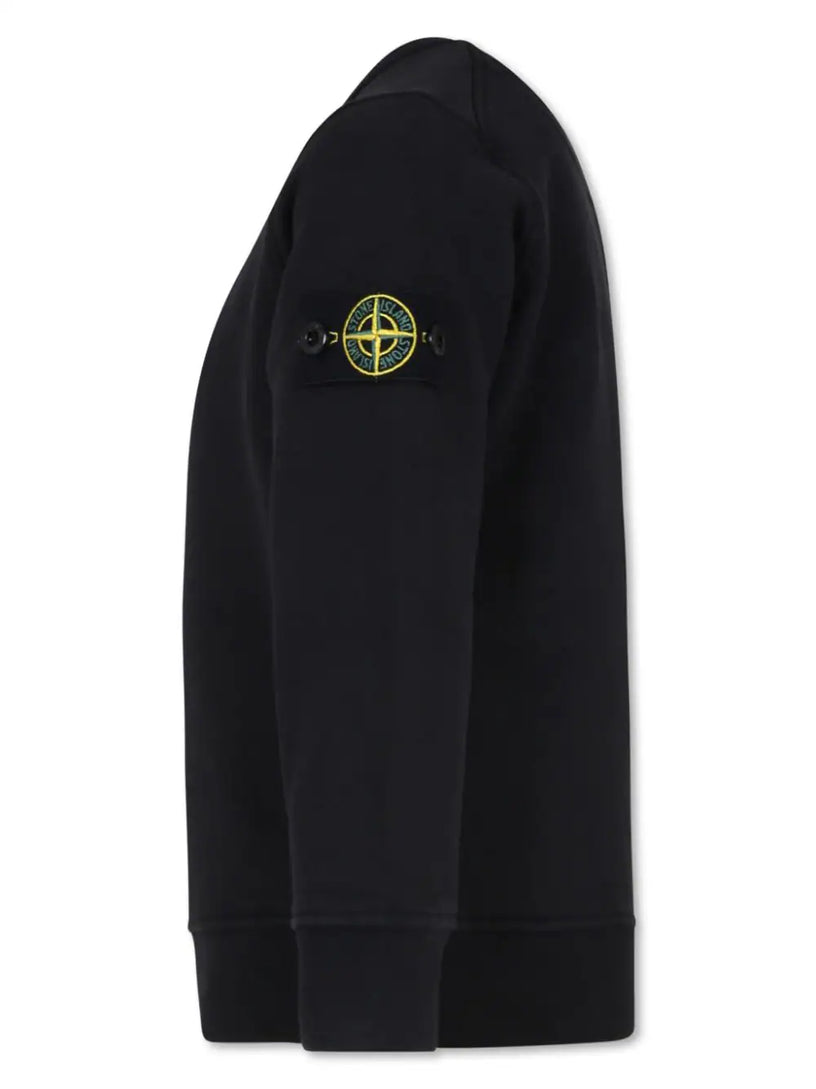 Compass-badge cotton sweatshirt