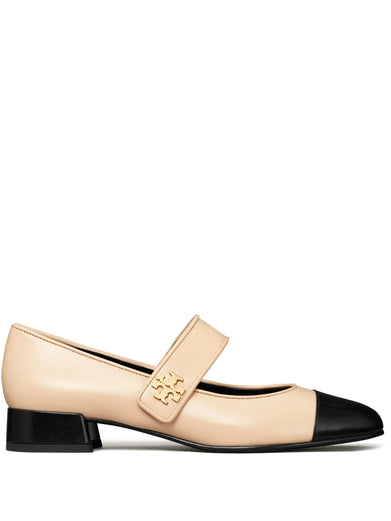 Mary Jane with contrasting toe and heel
