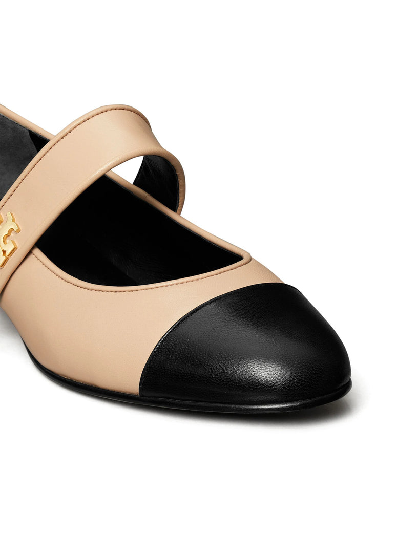 Mary Jane with contrasting toe and heel