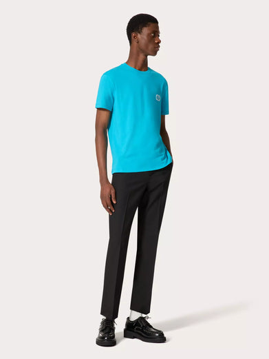 T-shirt with VLogo Signature patch