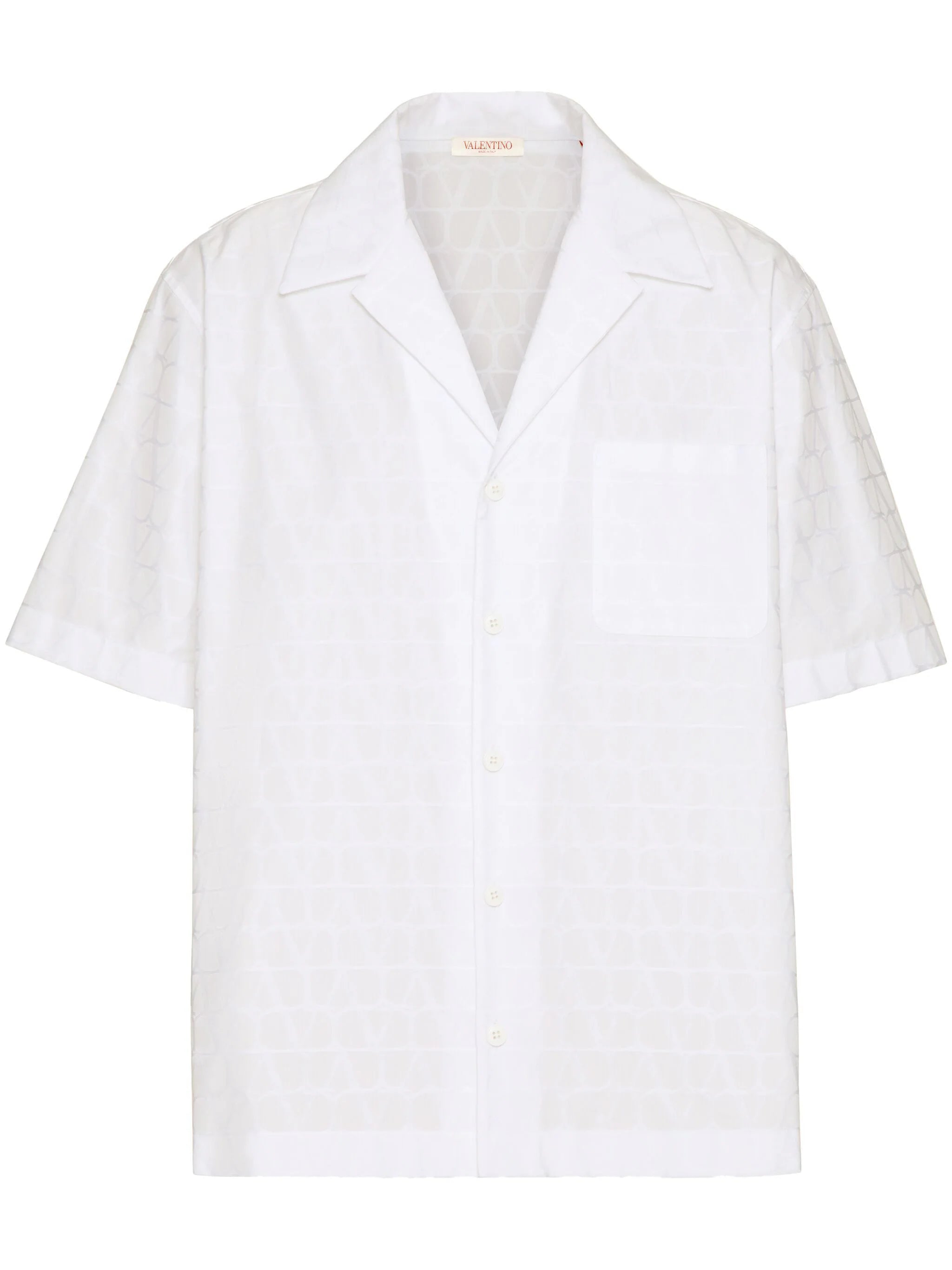Bowling shirt with Toile Iconographe Valentino Garavani Bianco