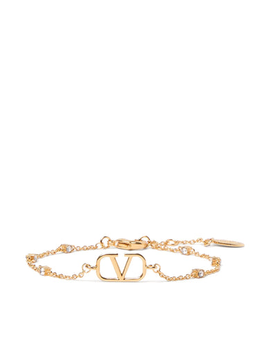 Vlogo Signature Bracelet in Metal and Swarovski® Crystals