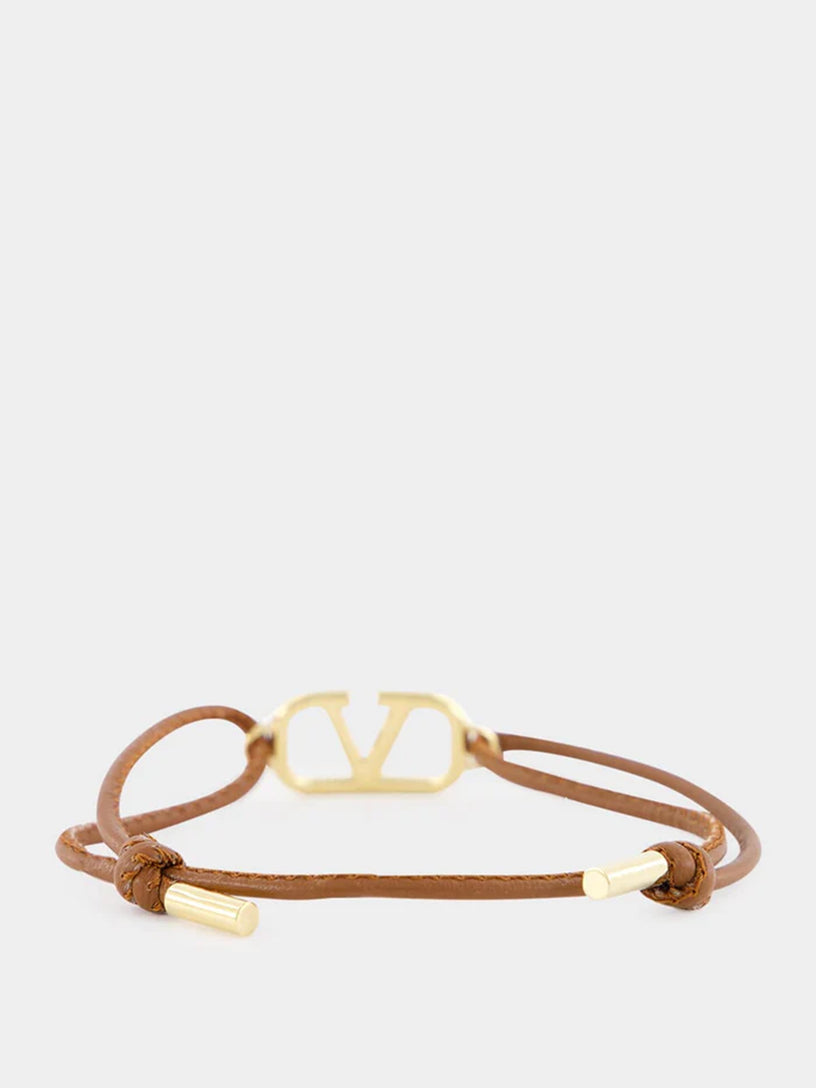 VLogo Signature leather bracelet